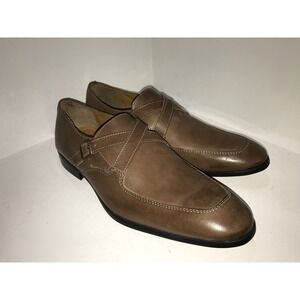 Pronto Uomo Brown Double Monk Strap Slip-On Shoes (NWOB) SIZE 10.5D